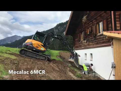 Hinterfüllen von Geröllstreifen