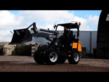 Radlader mit Gitterschaufel