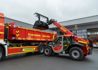 Manitou im Einsatz für die Feuerwehr